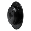 R1 03-05 Land Rover Range Rover Rear Right Drilled & Slotted Black Brake Rotor