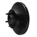 R1 86-92 Jeep Cherokee Front Right Drilled & Slotted Black Brake Rotor