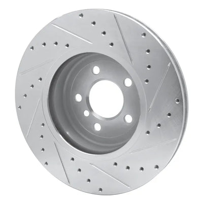 R1 11-19 BMW 535d Front Left Drilled Black Brake Rotor