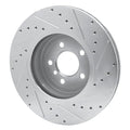 R1 11-19 BMW 535d Front Left Drilled Black Brake Rotor