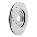 DFC 16-24 Jaguar XF Front Right Drilled & Slotted Silver Brake Rotor