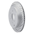 R1 10-24 Infiniti Qx56 Rear Right Drilled & Slotted Geoperformance Rotor