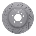 R1 14-24 Land Rover Range Rover Rear Left Drilled & Slotted Geoperformance Rotor