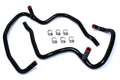 HPS Performance Black Reinforced Silicone Heater Hose Kit Coolant for Jeep 06-10 Commander 5.7L V8 with Rear A/C