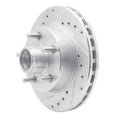DFC 98-02 Ford Ranger (USA/Canada) Front Right Drilled & Slotted Silver Brake Rotor