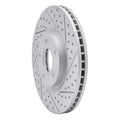 R1 07-17 Nissan Sentra Front Right Drilled & Slotted Geo-Carbon Rotor