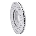 R1 07-17 Nissan Sentra Front Right Drilled & Slotted Geo-Carbon Rotor