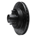 R1 91-03 Chevrolet S10 Blazer Front Left Drilled & Slotted Black Brake Rotor