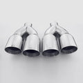 DOUBLE LAYER CRESCENT PASSENGER SIDE/RIGHT SS EXHAUST TIP 2.25IN ID / 5.25INX3.2