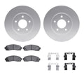 R1 Concepts Brake Rotor- Carbon Coated with Ceramic Pads Hdw Fits Chevrolet Equinox