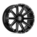 XD818 16X8 6X4.5 S-BLK MILL SP 10MM