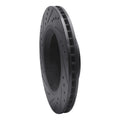 R1 11-12 Jeep Liberty Front Right Drilled & Slotted Black Brake Rotor