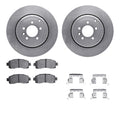 R1 Concepts Brake Rotor- Blank with Optimum Oe Pads Hdw Fits Subaru Crosstrek
