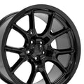 20 IN REPLICA WHEEL FITS DODGE CHALLENGER DG21 BLACK 20X10
