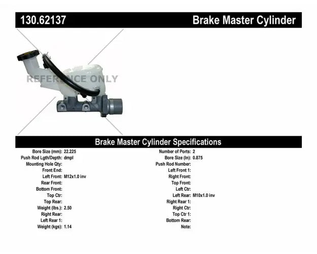 PREMIUM BRAKE MASTER CYLINDER