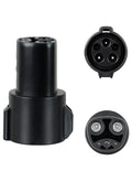 The Schumacher Electric Schumacher J1772 to Tesla Adapter for 16 Amps Electric Vehicle Charger attaches quickly and easily to the Schumacher SC1575 16A EV Charger allowing you to choose Level 1 (120V) charging or use Level 2 (240V) charging for your Tesl
