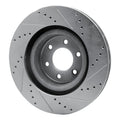 DFC 92-02 Dodge Viper Front Left Drilled & Slotted Silver Brake Rotor
