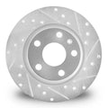 R1 92-02 Dodge Viper Front Right Drilled & Slotted Silver Brake Rotor