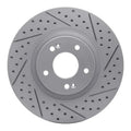 R1 11-25 Hyundai Tucson Front Right Drilled & Slotted Geoperformance Rotor