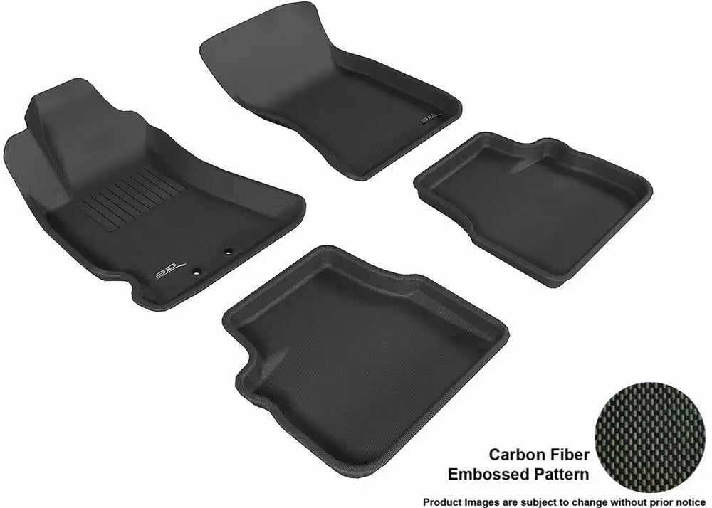 3D MAXpider 2009-2013 Subaru Forester Kagu 1st & 2nd Row Floormats - Black