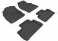 3D MAXpider 2007-2014 Land Rover Lr2 Kagu 1st & 2nd Row Floormats - Black
