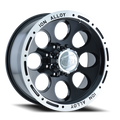 Cast Aluminum Wheels 174 15x10 Machined Lip Black 6 On 139.7 Bolt Pattern -38 Offset ION Wheels