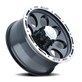 Cast Aluminum Wheels 174 15x10 Machined Lip Black 6 On 139.7 Bolt Pattern -38 Offset ION Wheels