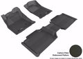 3D MAXpider 2005-2011 Toyota Tacoma Access Cab Kagu 1st & 2nd Row Floormats - Black