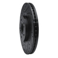 R1 07-20 Acura MDX Front Left Drilled & Slotted Black Brake Rotor