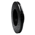 R1 98-02 Ford Crown Victoria Front Right Drilled & Slotted Black Brake Rotor
