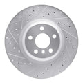 R1 16-22 BMW 330I Rear Left Slotted Black Brake Rotor