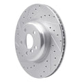 R1 16-22 BMW 330I Rear Left Slotted Black Brake Rotor