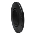 R1 09-19 BMW 760LI Rear Right Drilled & Slotted Black Brake Rotor