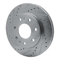 DFC 2009 Ford F-150 RWD Front Left Drilled & Slotted Silver Brake Rotor