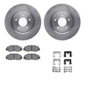 R1 Concepts Brake Rotor- Blank with Optimum Oe Pads Hdw Fits Acura NSX
