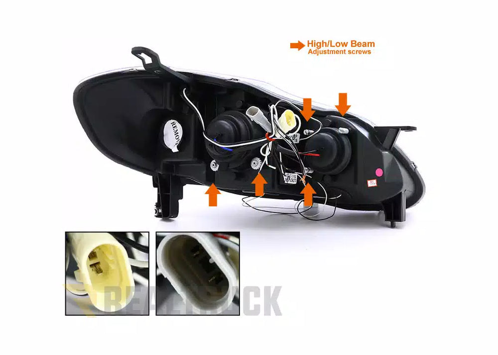 03-08 COROLLA HALO LED PR