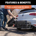~(29.4 lbs. 24X20X4)~ 48IN x 20IN Basket-Style Cargo Carrier (Fixed 1-1/4IN Shank with 2IN Adapter)