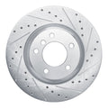 DFC 09-16 BMW Z4 Front Right Drilled & Slotted Silver Brake Rotor