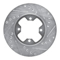 R1 19-25 Mercedes-Benz G580 Rear Left Drilled & Slotted Silver Brake Rotor