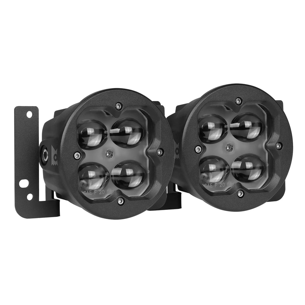 Concept Series Pod 3 Round LED Pod Lights Fog Light Jeep Specific Kit (2 EA)