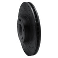 R1 15-20 Kia Sorento Front Right Drilled & Slotted Black Brake Rotor