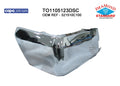 CAPA 1417 TOYOTA TUNDRA EXTENSION W/O SENSOR HOLES STEEL CHROME (RH)