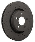 Hawk Talon 1991 Ford Escort Rear Disc Drilled and Slotted Rear Brake Rotor Set
