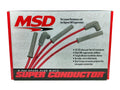 Red Super Conductor Wire Set Chevy Sprint Car Tight Fit / 90 Degree At Plug / 90 Degree At Cap MSD Ignition