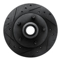 R1 91-94 Ford Explorer Front Left Drilled & Slotted Black Brake Rotor