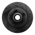 R1 91-94 Ford Explorer Front Right Drilled & Slotted Black Brake Rotor