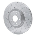 R1 19-21 Hyundai Veloster N Front Left Drilled Black Brake Rotor