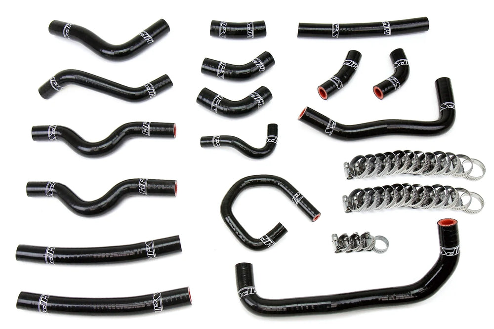 HPS Performance Black Reinforced Silicone Heater Hose Kit Coolant for Toyota 98-02 Land Cruiser 4.7L V8