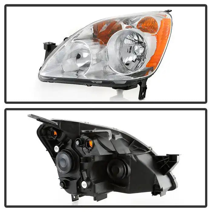xTune 05-06 Honda CR-V Halogen OE Headlight - Chrome (HD-JH-HCRV05-AM-C)