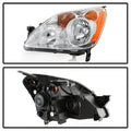 xTune 05-06 Honda CR-V Halogen OE Headlight - Chrome (HD-JH-HCRV05-AM-C)